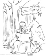 Activity Boy Learning in Forest - A Maggid's Market Audio-Books