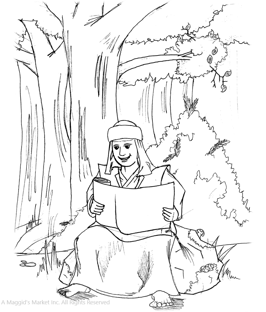 Activity Boy Learning in Forest - A Maggid's Market Audio-Books
